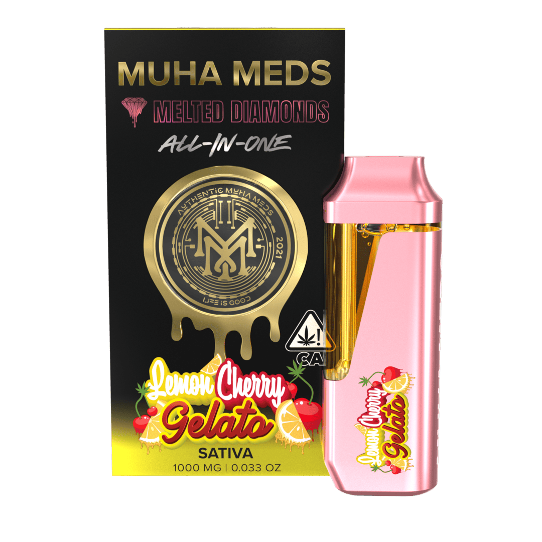 Lemon Cherry Gelato Muha Meds Disposable Melted Diamonds | Sativa